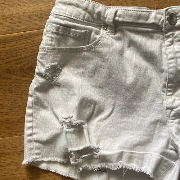 White Denim Jean Shorts by Rachel Roy - Picture 3 of 6